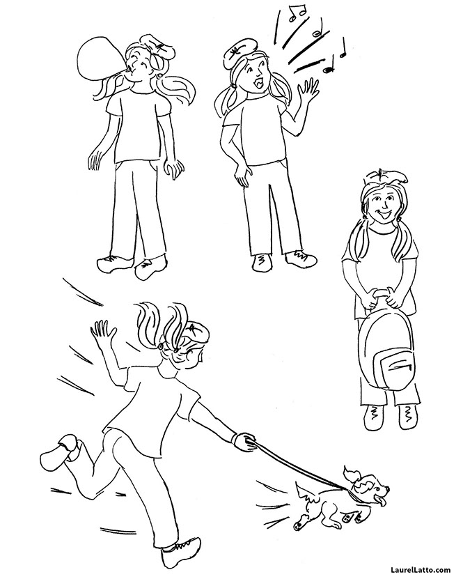 Children's Book Illustrator Portfolio Black and White Art by Laurel Latto