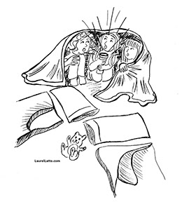 Children's Book Illustrator Portfolio Black and White Art by Laurel Latto