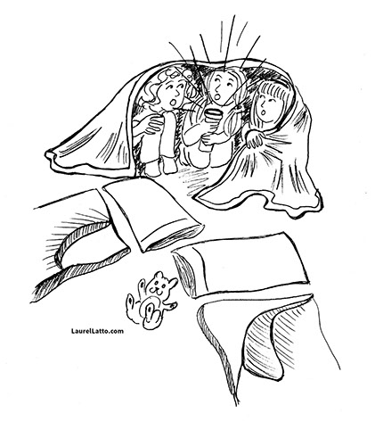 Children's Book Illustrator Portfolio Black and White Art by Laurel Latto