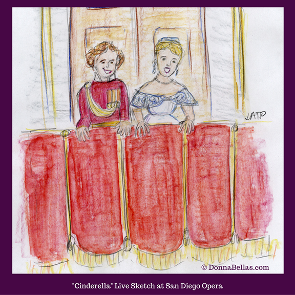 San Diego Opera Sketch Night Drawing by Laurel Latto