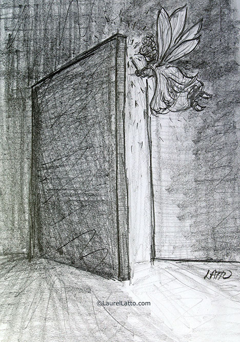 Children's Book Illustrator Portfolio Black and White Art by Laurel Latto