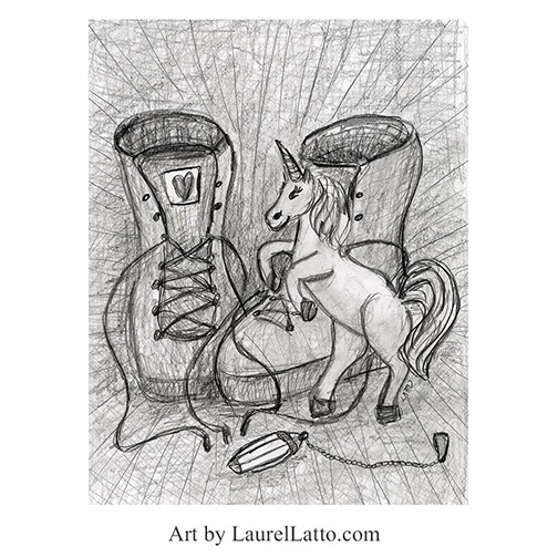 Children's Book Illustrator Portfolio Black and White Art by Laurel Latto